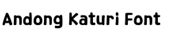 Andong Katury Font 